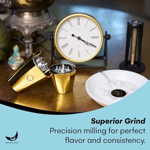 OTTO One-Touch Automatic Spice Mill - USB Rechargeable - Gold - Image 4