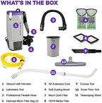 ProTeam Super Coach Pro 10 Backpack Vacuum Commercial with Telescoping Wand Tool Kit, 10 Quart, Corded, 107303 - Image 2