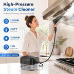Steam Cleaner 1.4L Tank, 1500W High Power, 6 Adjustable Steam Levels, 15-Second Fast Heating, 17-in-1 Multi-Purpose Accessories for Floor, Kitchen, Grout, Tile, Car, Upholstery, and Home Deep Cleaning - Image 4
