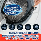 Dryer Vent Cleaner Kit, Bluesea 33-Piece Omnidirectional Dryer Cleaning Kit Include 40 Feet Dryer Vent Brush, Upgrade Noiseless Dryer Lint Vacuum Attachment, Lint Trap Brush, Vacuum & Dryer Adapters - Image 4