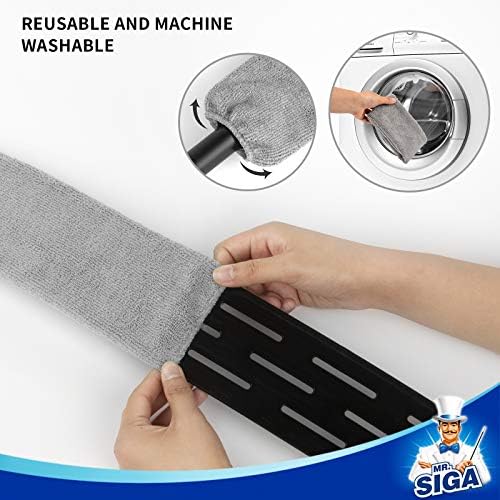 MR.SIGA Microfiber Gap Duster with Stainless Steel Adjustable Handle - Image 3