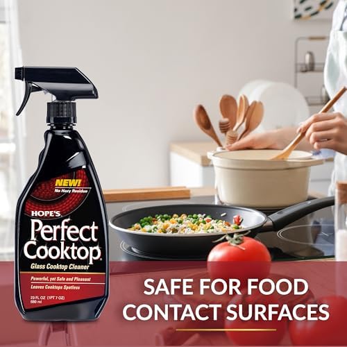 HOPE'S Perfect Cooktop Spray, Glass Ceramic Stovetop Cleaner, No Hazy Residue, Leaves Electric Stove Top Ranges Spotless, Clean Grease and Oil with Ease, Fragrance Free, 23 Fl Oz, Pack of 1 - Image 6