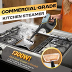 Handheld Steamers for Cleaning, 1300W High Pressure Steam Cleaner for Home and Car, 10s Fast Heat-up, Multi-Purpose Steamer with 9pcs Accessories for Grout, Tile, Couch, Kitchen (Black) - Image 4