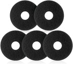 Teenyyou 5 Pcs 12" Cleaning Orbiter Pads Commercial Floor Buffer Pads Hardwood Floor Maintenance Scrubber Polisher Cleaning and Stripping for Orbiter Machine (Black) by Teenyyou