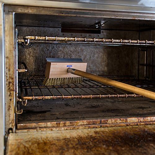SPARTA Oven Brush and Scraper with Handle and Brass Wire Bristles for Cleaning High Temperature Surfaces, 8.5" Brush, 1 Count - Image 5