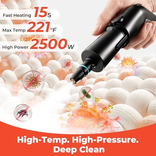 2500W Steam Cleaner,1.9 Quart Tank,3 Level Adjustable Handle - Image 4