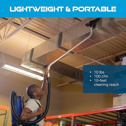 Powr-Flite Pro-Lite Backpack Vacuum Cleaner, 4-Quart Canister, BP4S - Image 5