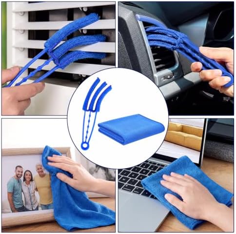 8 Pcs Microfiber Feather Duster Kit with Extension Pole - Image 5