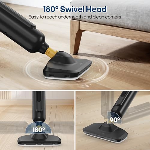 NEWBULIG Steam Mop for Hardwood/Tile/Carpet, Lightweight Steamer Cleaner for Floor Cleaning, Heats Up in 30 Seconds，16.4 FT Cord and 2 Washable Pads - Image 5