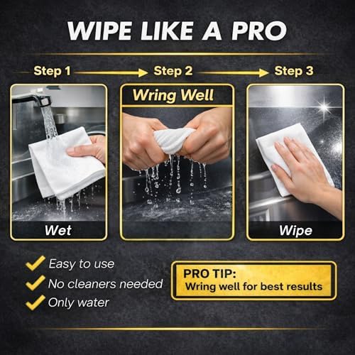 Microfiber Magic Cloth, Streak-Free Glass & Window Cleaning Cloth, 6-Pack - Image 3