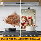 Christmas Stove Top Cover Snowman Stove Top Cover for Home Decoration Kitchen Pad Non-Stick Washable Cooktop Covers Countertop Protector Keep Stove Clean 28"x20" (Man) - Image 5