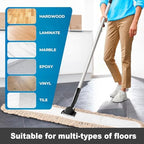 ARTIPOLY Commercial Dust Mop & Floor Sweeper，55" Industrial Dry Mop with Heavy Duty Long Handle, Premium Cotton Dust Mop Head for Hardwood Floors, Industrial, Commercial, and Residential Cleaning - Image 6
