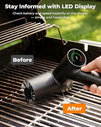 Electric Grill Brush, 3-Speed Cordless High-Speed Motor BBQ Grill Cleaner - Image 4