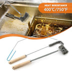 3 pcs Stainless Steel Fryer Cleaning Tools, Including L-Shaped Fryer Cleaning Brush Kitchen Fryer Cleanout Rod Long Handle Deep Fryer Basket Cleaning Brush Kitchen Restaurant Accessories - Image 6