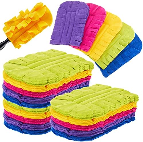 20 Pcs Reusable Duster Refills Washable Pads, Dark Color by Zubebe