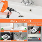33 Feet Drain Snake Auger, Plumbing Snake Drain Hair Clog Removal Tool, Heavy Duty Toilet Snake Auger, Sink Unclogger Drain Cleaner Tool for Bathroom Kitchen Tub Shower with Gloves - Image 2