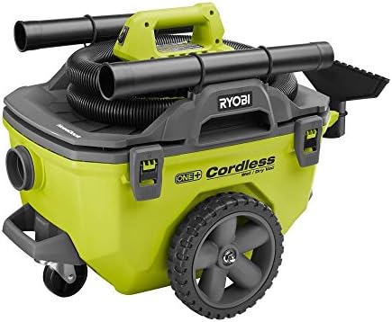 Ryobi 18-Volt ONE+ 6 Gal. Cordless Wet/Dry Vacuum (Bare-Tool) with Hose, Crevice Tool, Floor Nozzle and Extension Wand by RYOBI