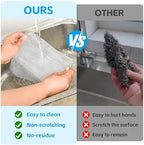 6Pack Multipurpose Wire Dishwashing Rags, Upgrade Non Scratch Wire Dishcloth, for Wet and Dry Use, Reusable Metal Microfiber Cleaning Cloths for Home/Kitchen/Stove - Image 4
