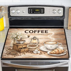 NYZE Stove Top Covers for Electric Stove for Kitchen (Retro Wood Coffee) by GIVEYOUTHEBEST