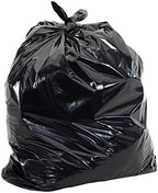Aluf Plastics 60 Gal Black Coreless Roll Trash Bags, E-Z Tie (Pack of 100) by AlufPlastics