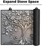 Heat-resistant Stove Top Cover - 28.5" X 20.5" Cooktop Protector Covers, Scratch-resistant Washable Pad Kitchen Countertop Mat (Fog, 30" x 21") - Image 6