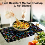 Gamer Stove Top Cover for Electric Stove 28 "x 20 ", Video Games Lover Heat Resistant Glass Top Stove Cover Protector, Glass Cooktop Covers, Kitchen Non-Slip Drying Mat Flat Electric Stove Top Covers - Image 5