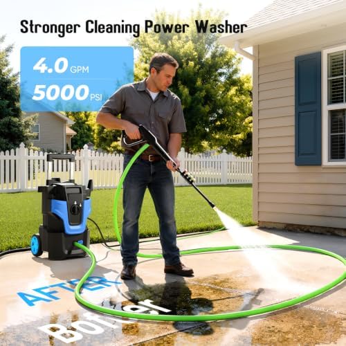 Heavy Duty 5000PSI Electric Pressure Washer,Power Washer Electric Powered - Image 5