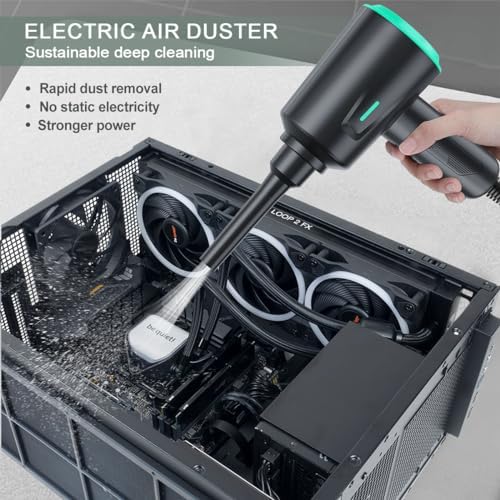 Meudeen Air Duster - Electric Air Blower - 5.74oz High Power Cleaning for Computer - PC - 2 Gear Compressed Air - Image 3