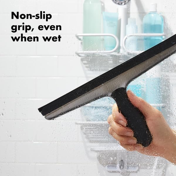 OXO Good Grips Stainless Steel Squeegee - All-Purpose for Bathroom, Glass Shower Doors, Mirrors, Tiles, Countertops and Car Windows - Streak Free - Image 6