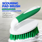 Holikme 5 Pack Cleaning Brush Scrub Brush Kitchen Brush for Floor,Green - Image 2
