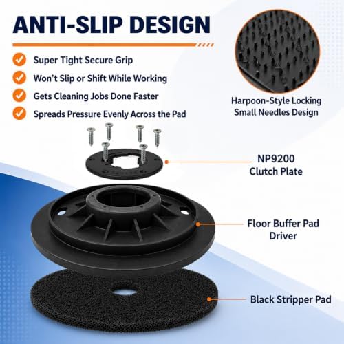 16" Floor Buffer Pad Driver for Malish 782016 & NP-9200 UNIV Clutch Plate - Image 3