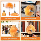 CALBEAU Ceiling Fan Cleaner Duster Kit with 60" Extension Pole, 14 PCS - Image 5