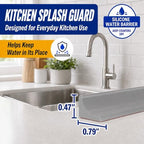 Grey Kitchen Sink Splash Guard and Bathtub Water Barrier, 39 in - Image 2