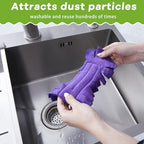50 Pcs Reusable Duster Refills Washable Pads, Dark Color - Image 3