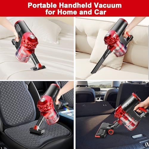 elezon A200 Cordless Vacuum Cleaner, Stick Vacuum with Powerful Suction, Max 38 Mins Runtime, Rechargeable Battery, HEPA Filter, Portable Lightweight Vacuum Cleaners for Home, Hard Floor, Pet Hair - Image 4