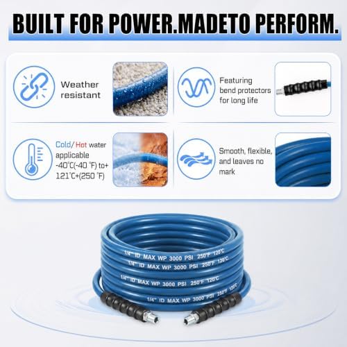 1 Pcs 1/4" X 100' Blue Carpet Cleaning Solution Hose, Regular - Image 4