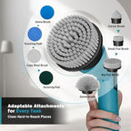 Alloyman 1200RPM Electric Spin Scrubber, 20V Replaceable Battery, Shower Cordless Cleaning Brush, Power Scrubber for Cleaning with 8 Brushes for Bathtub/Tub/Tile/Floor - Image 6