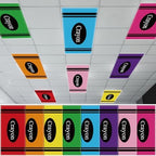 8Pcs Classroom Fluorescent Magnetic Light Covers,2x4 FT Colorful Crayon by Hallswl