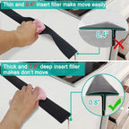 Stove Counter Gap Cover - 30 Inch Silicone Stove Gap Filler 2 Pack Black - Image 3