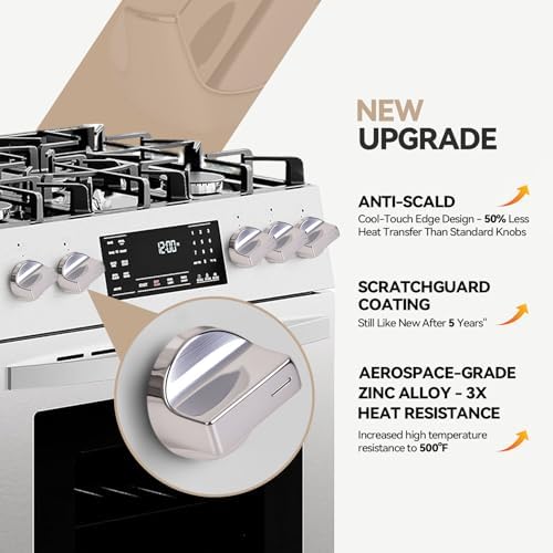 W11517331 for Whirlpool Electric Range Knobs,Replace W10850027 W11117415 W11458840 Oven Knob, Compatible with Whirlpool WEC310S0LS1, WEE515S0LZ1, WEC310S0LS2, WEE515S0LS1 Electric Range Knob (1pcs) - Image 3