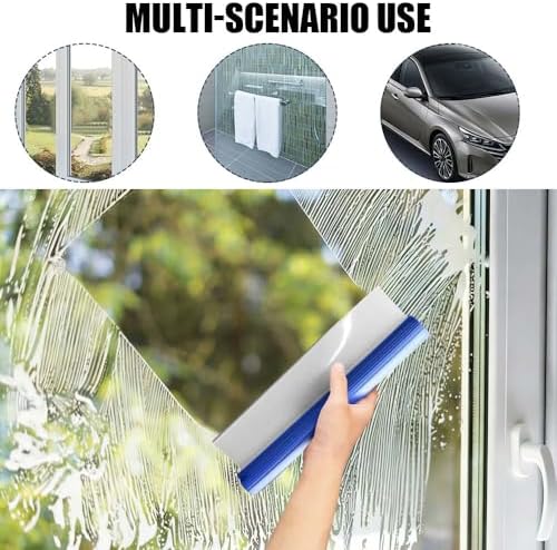 1PCS Car Squeegee, Squeegees for Car, 12 Inch Flexible Silicone Squeegee T-Bar Water Blade, Car Accessories Quick Drying Flexible Squeegee Wiper for Automotive Or Bathroom Drying (1PCS) - Image 6
