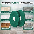 6 Pcs 12" Cleaning Orbiter Pads 437.056 for Oreck 550MC Orbiter Floor Machine,Commercial Floor Buffer Pads,Green Scrubbing Pad for Tile, Hardwood, Marble Floors - Image 4