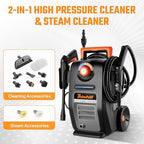 This Hill 2-in-1 Pressure Washer and Steam Cleaner, 3000 PSI 2 GPM - Image 2