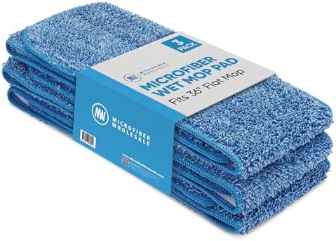 36" Microfiber Wet Mop Pad (3) - Microfiber Wholesale by MicrofiberWholesale