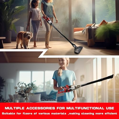 Cordless Vacuum Cleaner Compatible with Milwaukee M18, Handheld Vacuum Cleaner Portable for Hard Floor Carpet Car Pet Hair Cleaning (Battery NOT Included) - Image 5