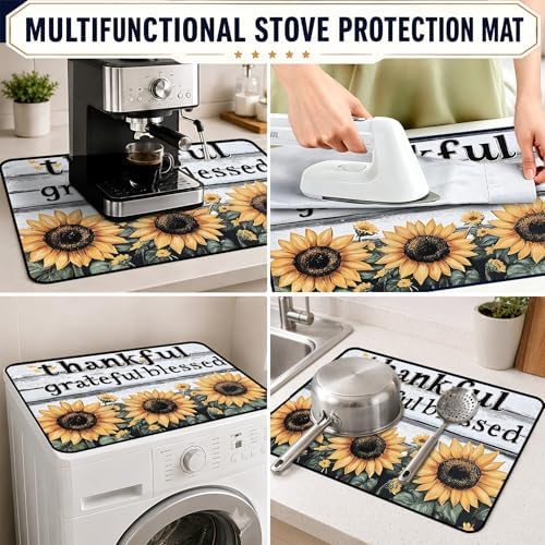 Stove Top Cover,28.5"L x 20.13"W,Heat Resistant Cooktop Protector Mat - Image 6