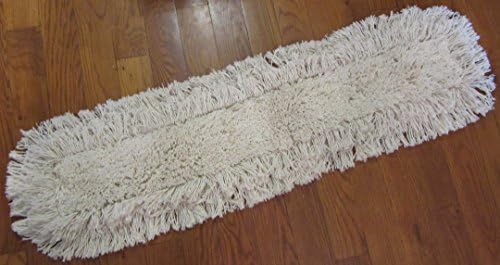 36" Industrial Strength Washable Cotton Dust Mop Refill, Replacement Head for Home & Commercial Use, Fits 36 Inch Frame, Cleans Hardwood, Laminate, Concrete, or Other Floor Systems (36") - Image 2