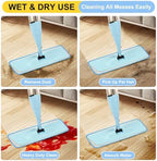 16.5 inch Reusable Mop Pads Microfiber Spray Mop Replacement Heads for Wet/Dry Mops Compatible with Bona Floor Care System (5 Pack) - Image 6
