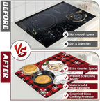 Santa Claus Stove Top Cover for Electric Stove 28" x 20" Kitchen Christmas Decor Glass Flat Top Stove Mat Oven Induction Cooktop Mat Winter Home Decor - Image 6