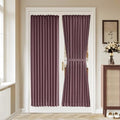 Vatge Privacy Blackout French Door Curtains - Front Door Curtains for Glass Door Window, 1 Panel, W36 x L72, Nostalgia Rose by Vatge